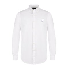 Хлопковая рубашка с воротником button down Polo Ralph Lauren