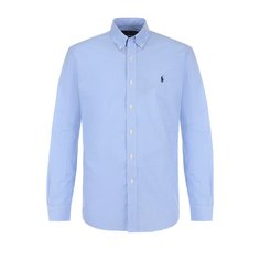 Хлопковая рубашка с воротником button down Polo Ralph Lauren