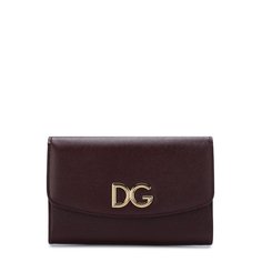 Кожаный клатч на цепочке Dolce & Gabbana
