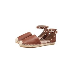 Кожаные эспадрильи Valentino Garavani Rockstud Double Valentino