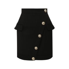 Шерстяная юбка Balmain