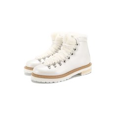 Кожаные ботинки с отделкой из овчины Ralph Lauren