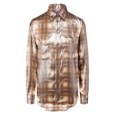 Рубашка из смеси вискозы и шелка Ralph Lauren