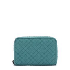 Кожаное портмоне с плетением intrecciato на молнии Bottega Veneta