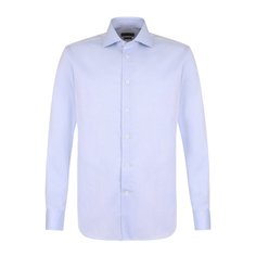 Хлопковая сорочка с воротником кент Corneliani