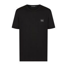 Хлопковая футболка с круглым вырезом Dolce & Gabbana