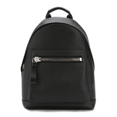 Кожаный рюкзак с внешним карманом на молнии Tom Ford