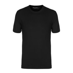 Хлопковая футболка с круглым вырезом Dolce & Gabbana
