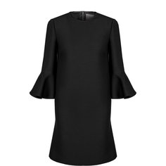 Мини-платье с расклешенными рукавами и круглым вырезом Valentino