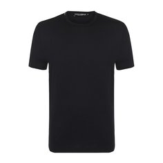 Хлопковая футболка с круглым вырезом Dolce & Gabbana