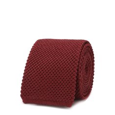 Шелковый вязаный галстук Brioni