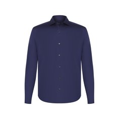 Хлопковая сорочка с воротником акула Corneliani