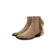 Замшевые ботильоны Lukas Saint Laurent