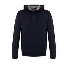 Хлопковое худи с воротником на пуговицах Ralph Lauren