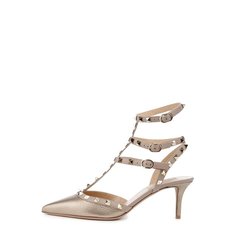 Кожаные туфли Valentino Garavani Rockstud на шпильке Valentino