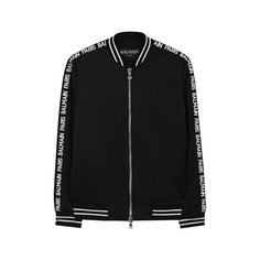 Текстильный бомбер на молнии Balmain