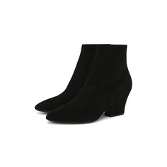Замшевые ботильоны Salvatore Ferragamo
