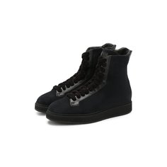 Замшевые кеды Santoni