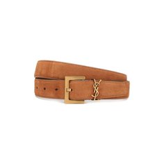 Замшевый ремень Saint Laurent