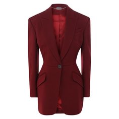 Приталенный жакет из смеси шерсти и шелка Alexander McQueen