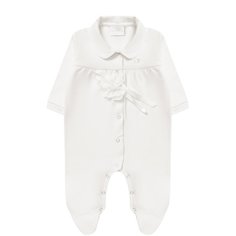 Хлопковая пижама с декоративным цветком La Perla