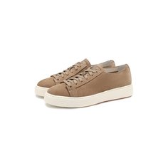 Замшевые кеды Santoni