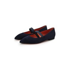 Замшевые балетки Santoni