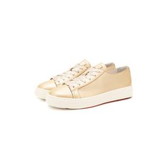 Кожаные кеды Santoni