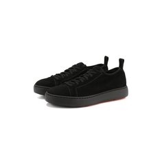 Замшевые кеды Santoni