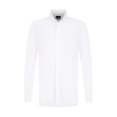 Хлопковая сорочка с воротником кент Ermenegildo Zegna