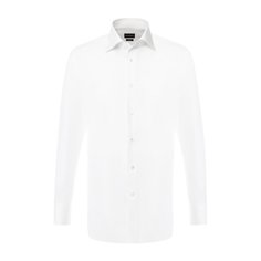 Хлопковая сорочка с воротником кент Ermenegildo Zegna