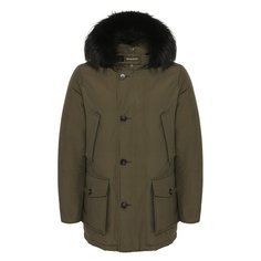 Пуховая парка с меховой отделкой Woolrich