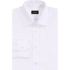 Хлопковая сорочка с воротником акула Ermenegildo Zegna
