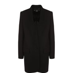 Однотонное шерстяное пальто прямого кроя Stella McCartney