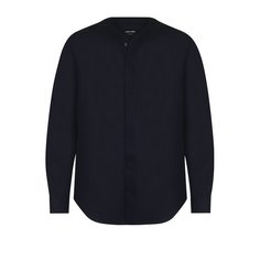 Льняная однотонная рубашка Giorgio Armani