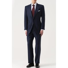 Шерстяной костюм с пиджаком на двух пуговицах Tom Ford
