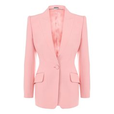 Жакет из смеси шерсти и шелка Alexander McQueen
