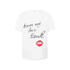 Хлопковая футболка Escada Sport