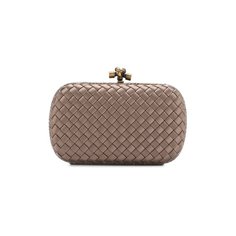 Клатч Chain Knot из сатина Bottega Veneta