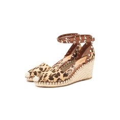 Текстильные босоножки Valentino Garavani Rockstud Double Valentino