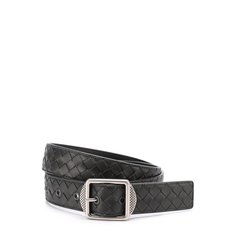 Кожаный ремень с металлической пряжкой Bottega Veneta