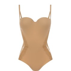 Однотонное боди с кружевными вставками La Perla