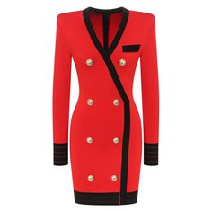 Платье из вискозы Balmain