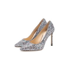 Туфли Romy 100 с глиттером Jimmy Choo