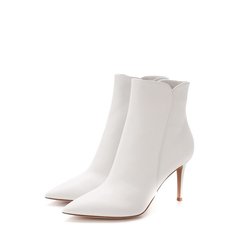 Кожаные ботильоны на шпильке Gianvito Rossi