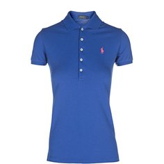 Поло с вышитым логотипом бренда Polo Ralph Lauren