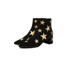 Замшевые ботильоны Lou Saint Laurent