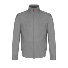 Шерстяной бомбер на молнии Kiton