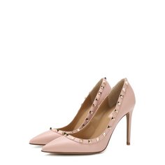 Кожаные туфли Valentino Garavani Rockstud на шпильке Valentino