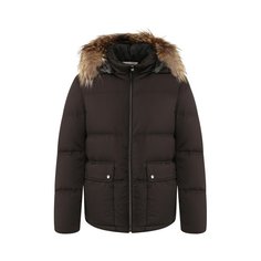 Пуховик с меховой отделкой Canali